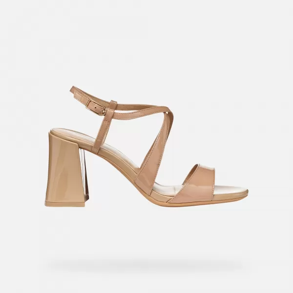  Dámske sandále GEOX NEW ERAKLIA 80 T01 G012894 SVETLO HNEDÁ 