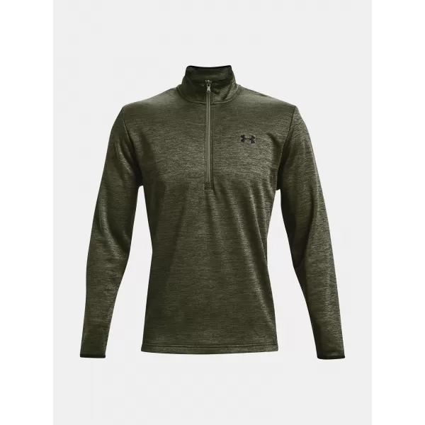  Pánska mikina UNDER ARMOUR UA ARMOUR FLEECE 1/2 ZIP ZELENÁ 