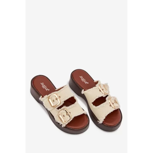  Dámske šľapky BOTO RENELISSE 41325 BEIGE 