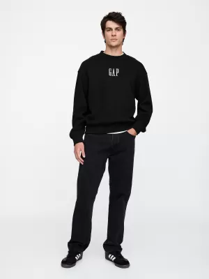 Pánska mikina GAP CORP LOGO SWEATSHIRT 648026-10 TRUE BLACK