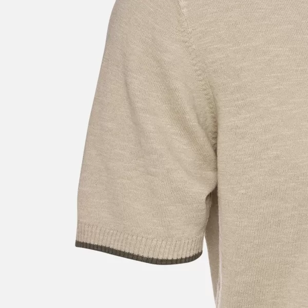  Pánske tričko GEOX KNIT G012318 BÉŽOVÁ 