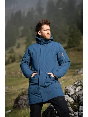 Pánsky zimný kabát NORDBLANC ICEAGE NBWJM8256 MODRÁ