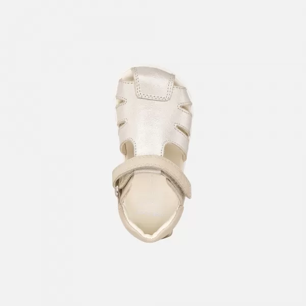 Dievčenské sandále GEOX SANDAL STEPPIEUP B656QA0CR85C5000 BÉŽOVÁ 