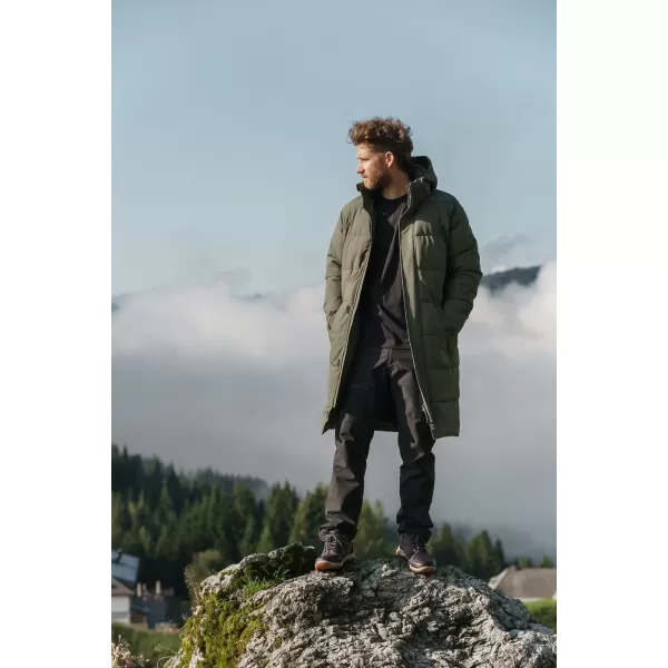  Pánsky zimný kabát NORDBLANC LOOM NBWJM8255 ARMÁDNA ZELENÁ 