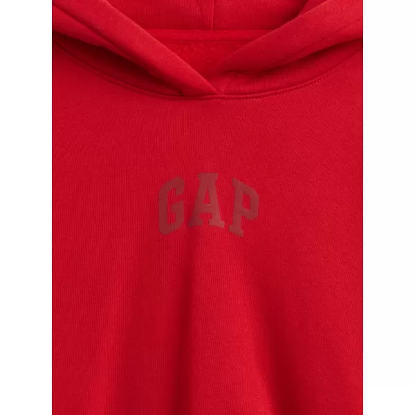  Dámska mikina GAP CROPPED LOGO PULLOVER HOODIE 841725-12 TOMATO SAUCE 