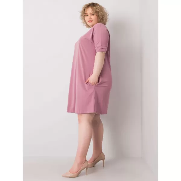  Dámske šaty BASIC FEEL GOOD RV-SK-6639.02X DARK PINK 