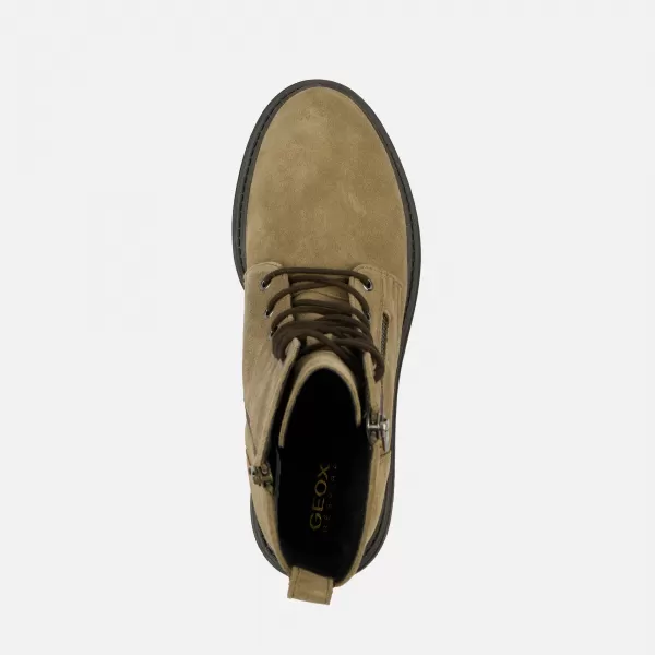  Dámske členkové čižmy GEOX IRIDEA G004093 KAKI 