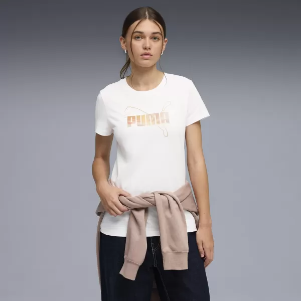  Dámske tričko PUMA ESS LOGO LAB TEE 691824_02 PUMA BIELA 