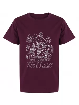 Detské tričko HUSKY TEE MUSHROOM K PURPLE