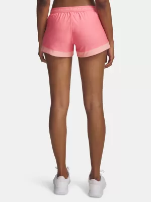 Dámske kraťasy UNDER ARMOUR TECH PLAY UP 3IN COLORBLOCK 6010875-600 RUŽOVÁ