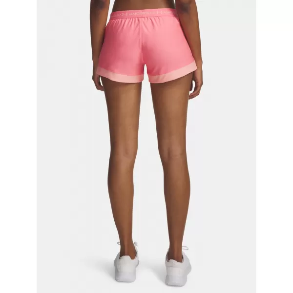  Dámske kraťasy UNDER ARMOUR TECH PLAY UP 3IN COLORBLOCK 6010875-600 RUŽOVÁ 