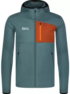 Pánska mikina powerfleece NORDBLANC BRACKEN NBWFM8286 TMAVO ZELENÁ