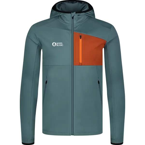  Pánska mikina powerfleece NORDBLANC BRACKEN NBWFM8286 TMAVO ZELENÁ 