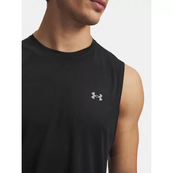  Pánske tielko UNDER ARMOUR UA VELOCITI TANK 6010888-001 ČIERNA 