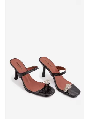 Dámske lodičky na podpätku BOTO LORISSA 41452 BLACK