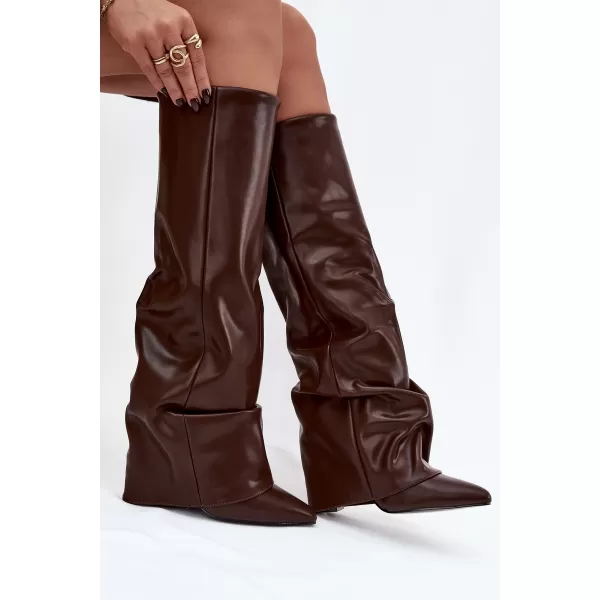  Dámske čižmy BOTO ELIVIRA 40512 BROWN 