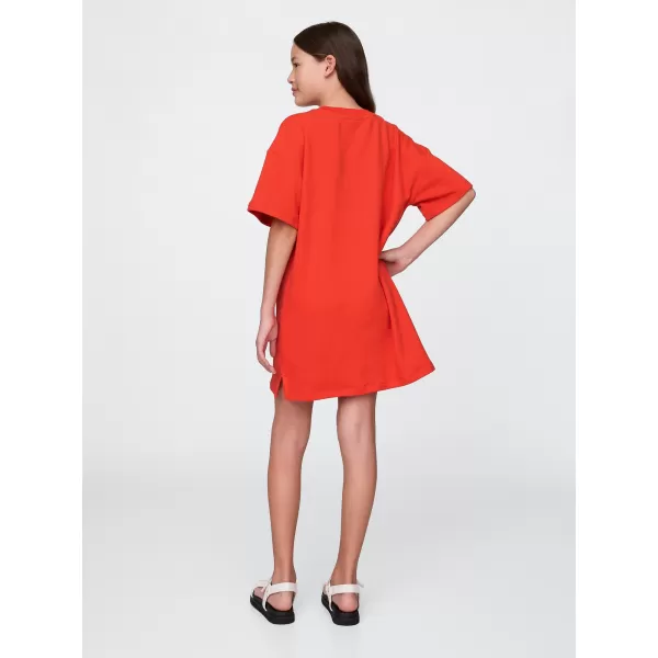  Detské šaty GAP LOGO DRESS 781767-00 POSTER RED 