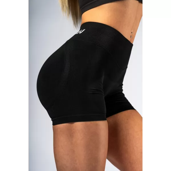  Push-up šortky s vysokým pásom POWER 893 BLACK Nebbia 