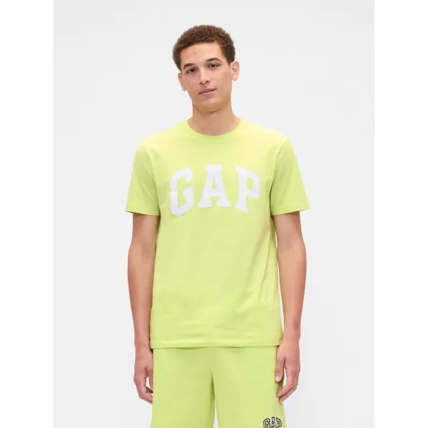  Pánske tričko GAP EVERYDAY BASIC LOGO TEE 856659-31 SUPERLIME 