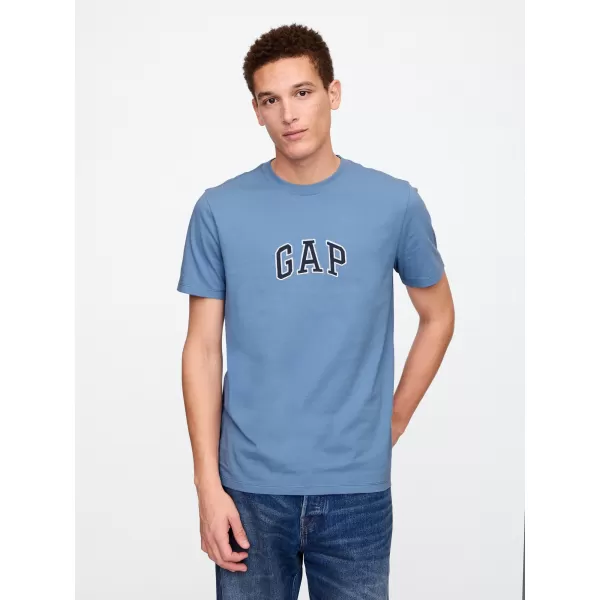  Pánske tričko GAP NEW ARCH LOGO TEE 570044-36 SOFT CORNFLOWER 