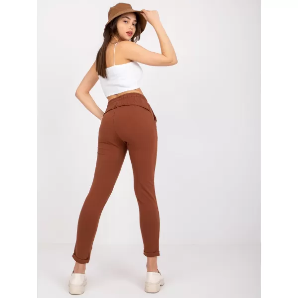  Dámske tepláky BASIC FEEL GOOD RV-DR-3589.07X DARK BROWN 