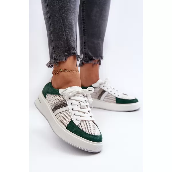  Dámske tenisky D&A LR110 WHITE/GREEN 