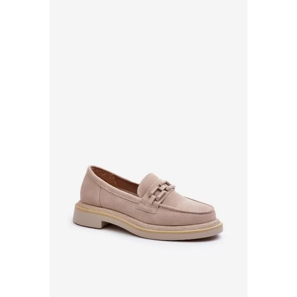  Dámske mokasíny S.BARSKI HX52-222 BEIGE 