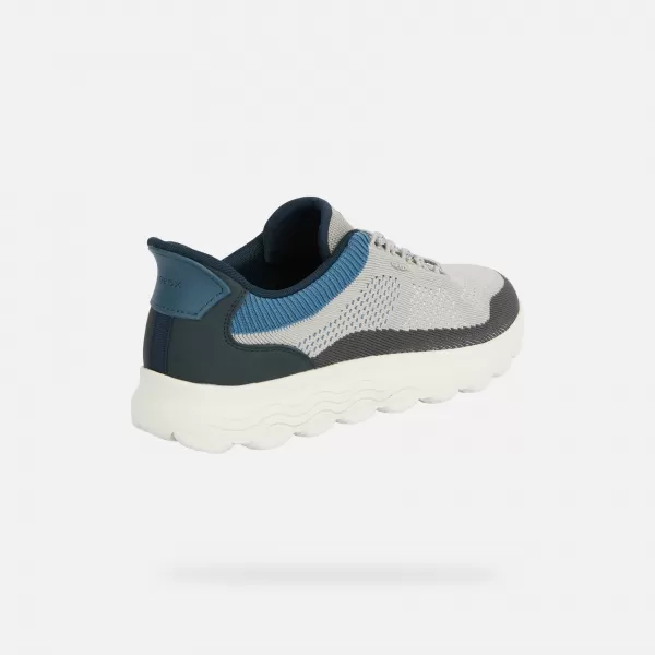  Pánske tenisky GEOX SPHERICA PLUS FAST IN G014664 ŠEDÁ 
