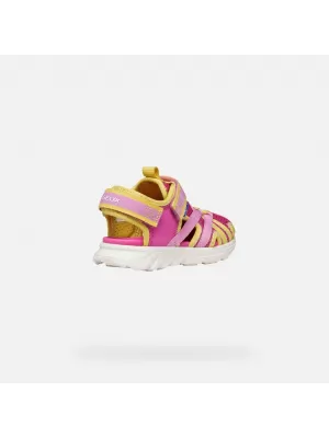 Dievčenské sandále GEOX SANDAL AIRADYUM J55MTB01454C8063 RUŽOVÁ