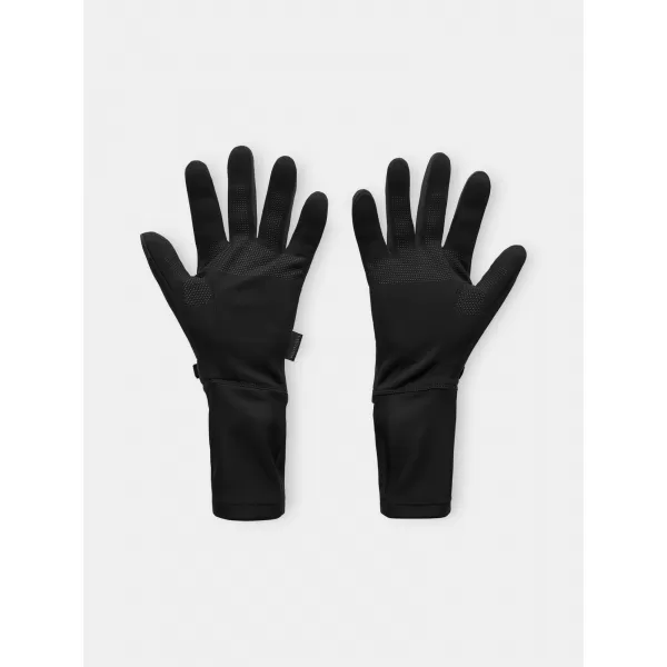  Pánske rukavice UNDER ARMOUR M'S STORM FLEECE RUN GLOVES 6000394-001 ČIERNA 