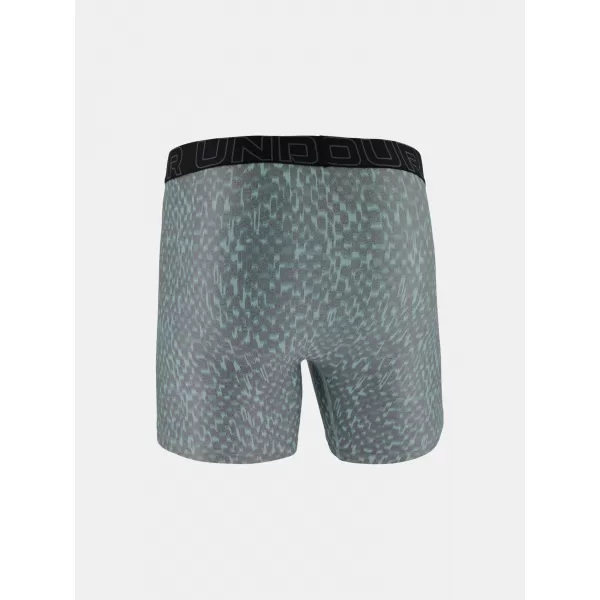  Pánske boxerky UNDER ARMOUR UA PERFORMANCE TECH - PRINT 6IN - 1PK 1383875-477 MODRÁ 