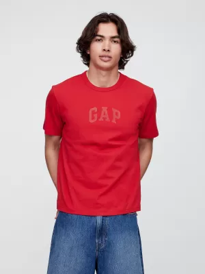 Pánske tričko GAP HIGH DENSITY LOGO TEE 782369-02 MODERN RED LOGO