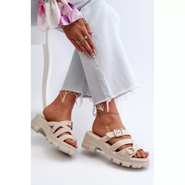  Dámske žabky ZAXY NN285042 BEIGE 