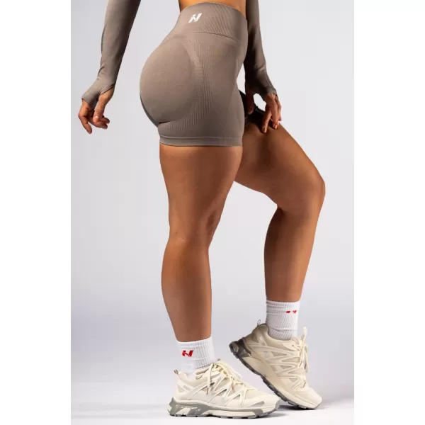  Push-up šortky s vysokým pásom POWER 893 LIGHT BROWN ASH Nebbia 