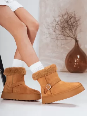 Dámske topánky DSTREET ZY1251 KARAMEL