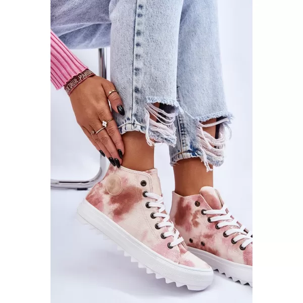  Dámske tenisky BIG STAR LL274048 BEIGE/NUDE Big Star Shoes 