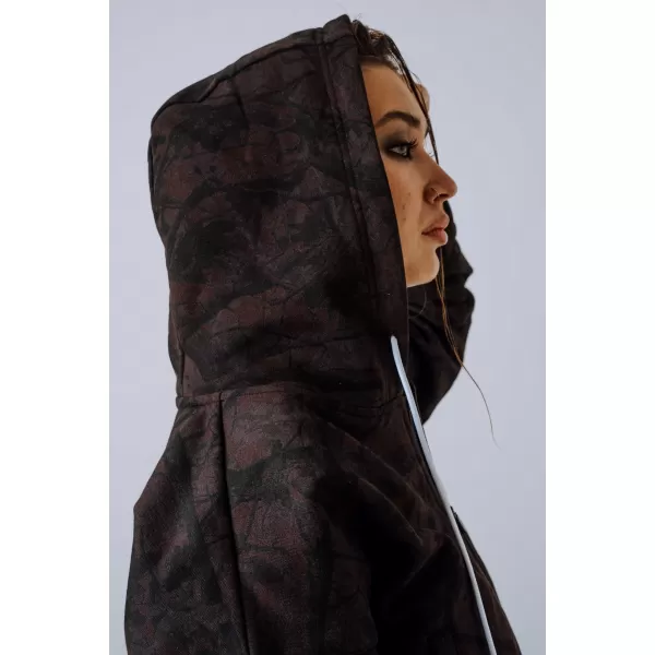 Mikina na zips POWER 895 DARK BROWN CAMO Nebbia 
