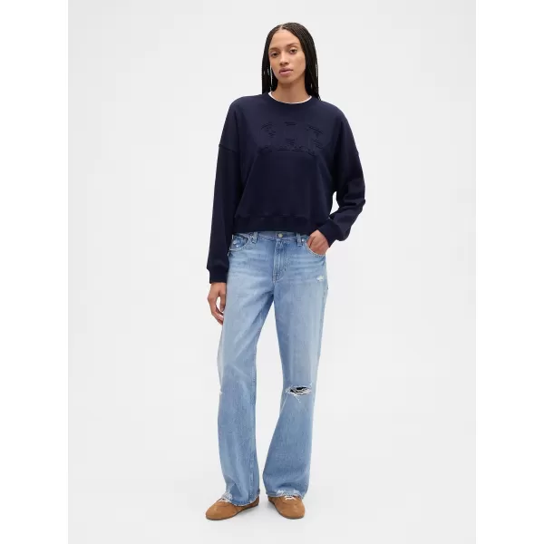  Dámska mikina GAP LOGO SWEATSHIRT 799280-01 NAVY UNIFORM 
