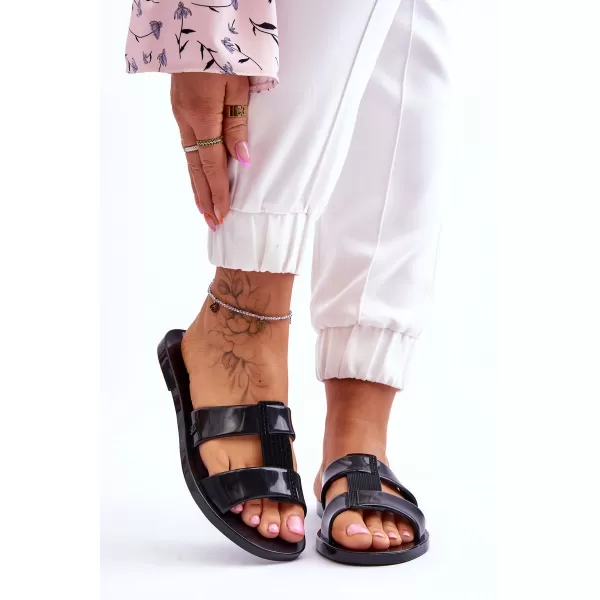  Dámske šľapky ZAXY JJ285263 BLACK 