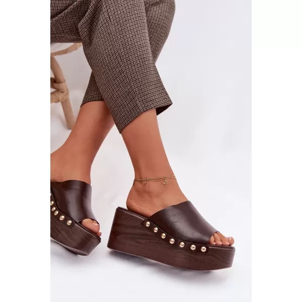  Dámske šľapky BOTO FARINELLE 41623 BROWN 