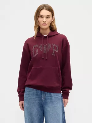 Dámska mikina GAP LOGO HOODIE PULLOVER 463506-97 TUSCAN RED