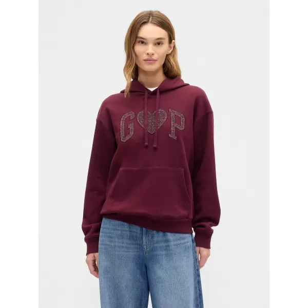  Dámska mikina GAP LOGO HOODIE PULLOVER 463506-97 TUSCAN RED 