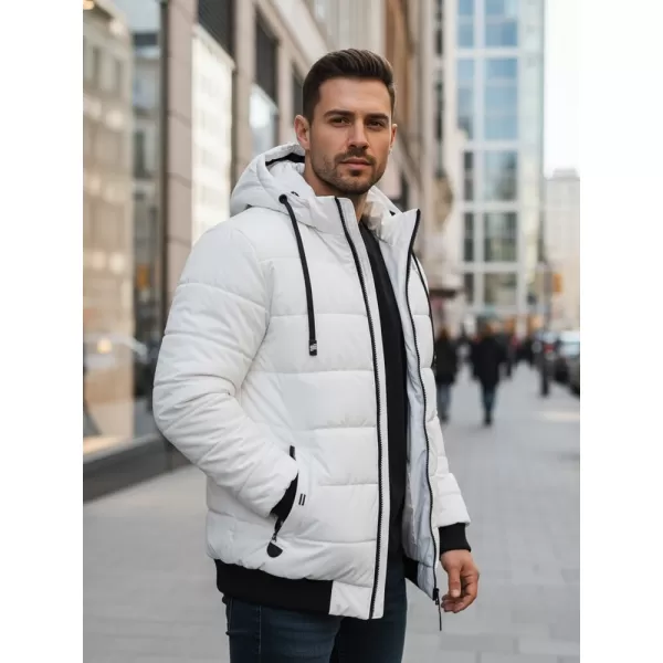  Pánska bunda DSTREET TX5096 BIELA 