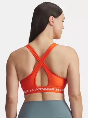 Dámska podprsenka UNDER ARMOUR CROSSBACK MID BRA 1361034-844 ORANŽOVÁ