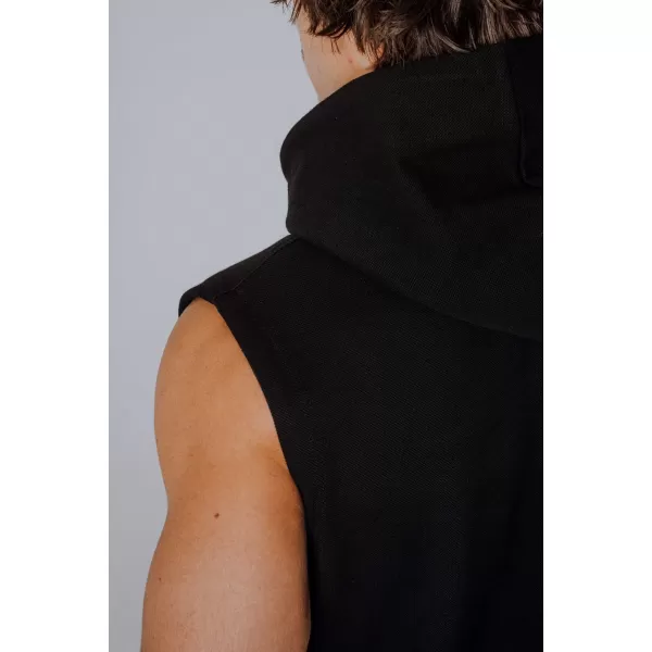  HERO 299 BLACK Nebbia mikina bez rukávov 