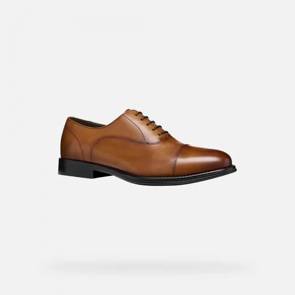  Pánske spoločenské topánky GEOX BARBERIGO G014410 HNEDÁ 