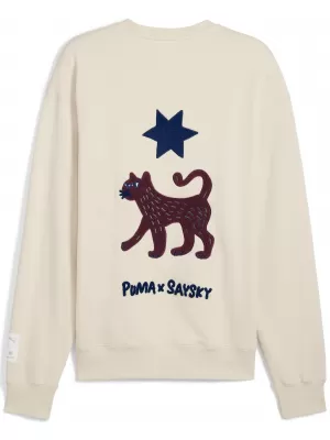 Mikina PUMA UNISEX X SAYSKY LS KNIT 527557-87 ALPSKÝ SNEH