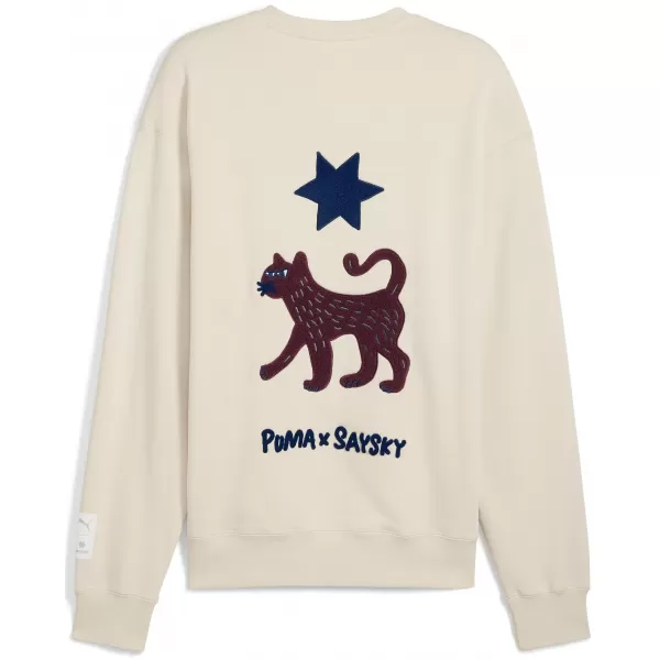  Mikina PUMA UNISEX X SAYSKY LS KNIT 527557-87 ALPSKÝ SNEH 