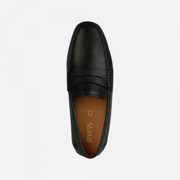  Pánske mokasíny GEOX KOSMOPOLIS + GRIP G002600 ČIERNA 
