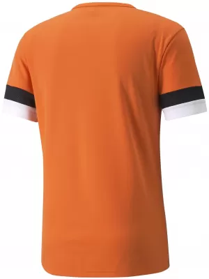 Pánske funkčné tričko PUMA TEAMRISE JERSEY 704932-08 ZLATÝ MAK/ČIERNA/BIELA